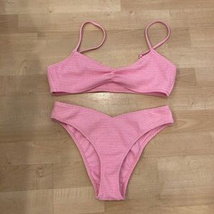 Brand new ribbed pink pacsun bikini